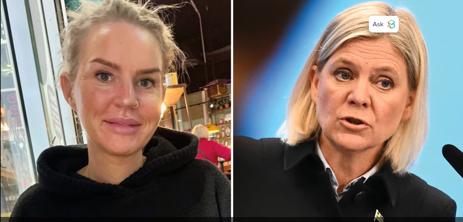 Pernilla Wallin och Magdalena Andersson